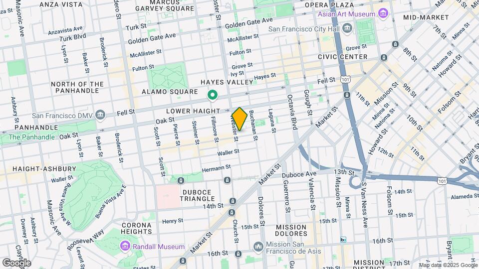 398 Haight St Map and Location Details