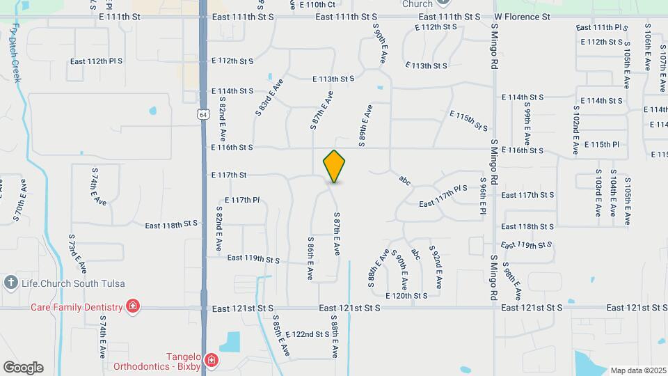 11727 S 87th E Ave Map and Location Details
