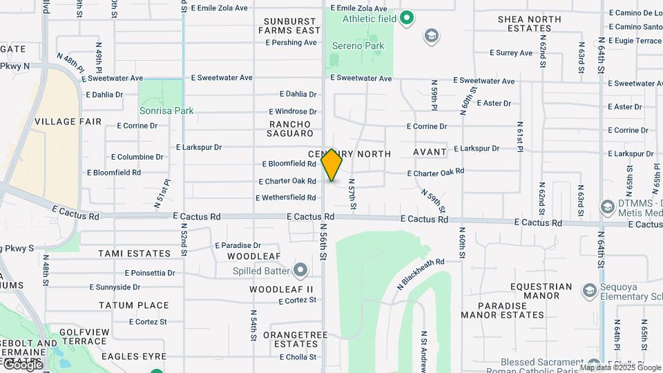 5601 E Sylvia St Map and Location Details