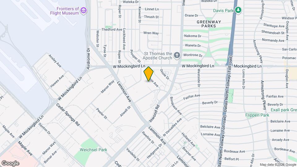 6461 Bordeaux Ave Map and Location Details