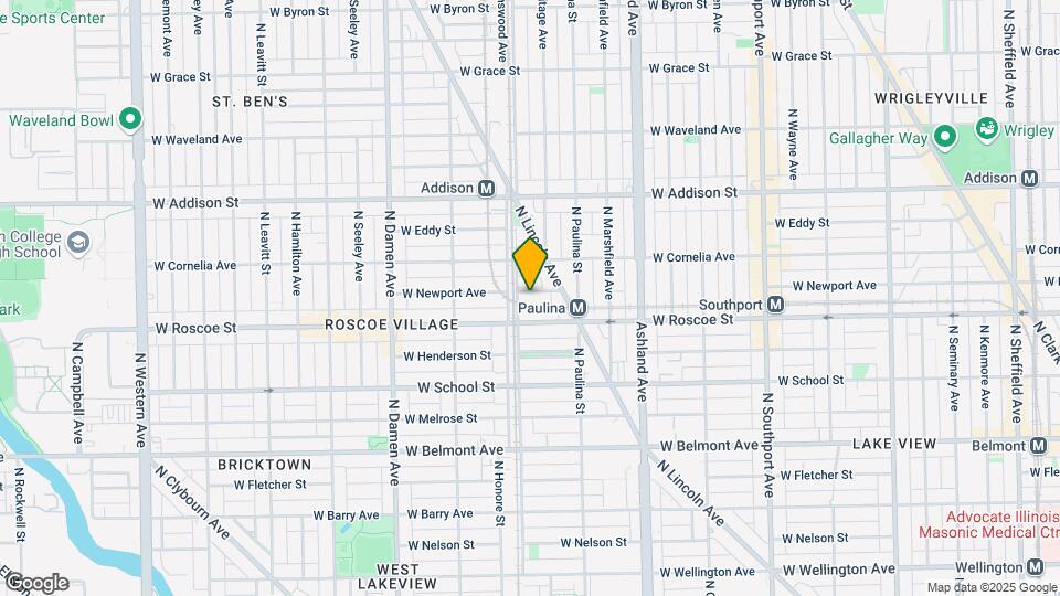 1747 W Newport Ave Map and Location Details