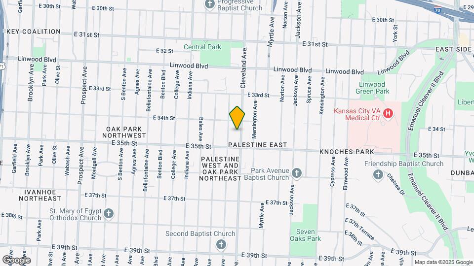 3422 Cleveland Ave. Map and Location Details