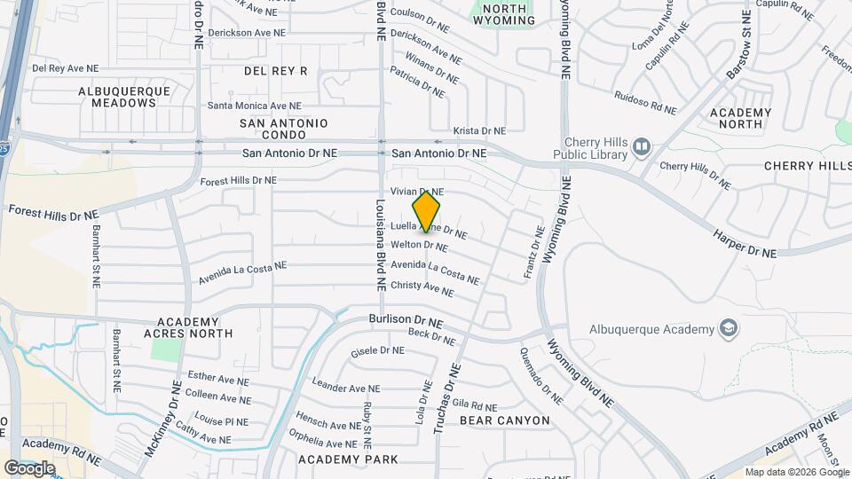 7113 Welton Dr NE Map and Location Details