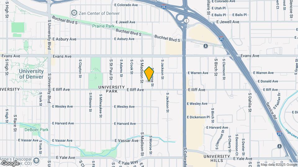 2255 S Monroe St Mapa y Detalles de la Ubicación