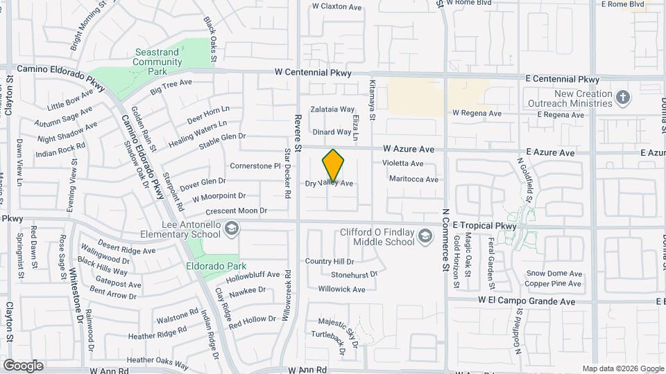 635 Dry Valley Ave Map and Location Details