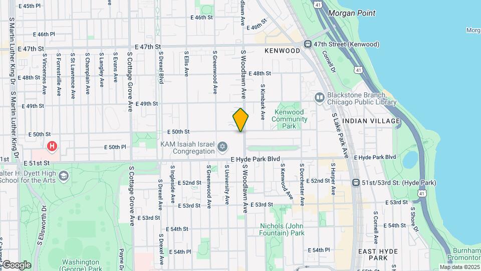 5004 S Woodlawn Ave Map and Location Details