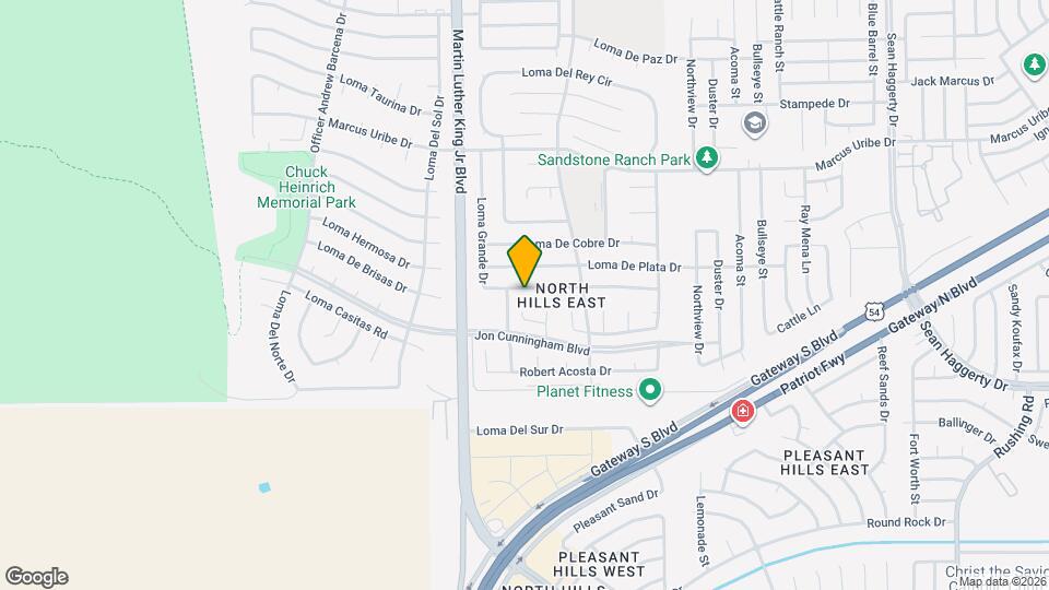 4612 Loma Grande Dr Mapa y Detalles de la Ubicación