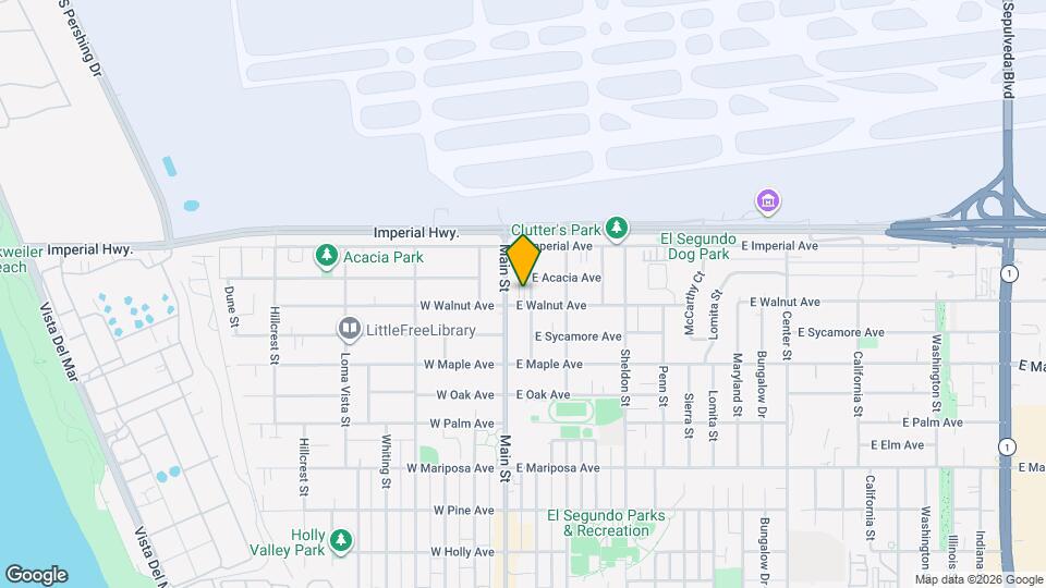 121 E Walnut Ave Map and Location Details