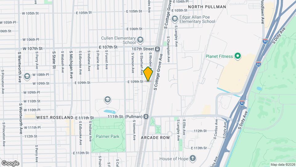 519 E 109th St Map and Location Details