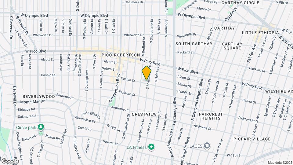 8635 Cashio St Map and Location Details