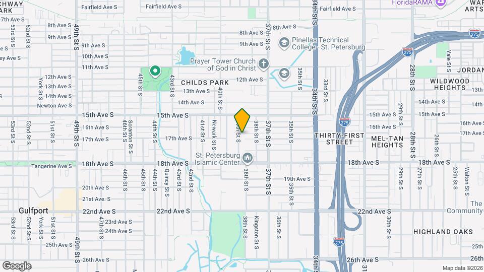 1642 39th St S Map and Location Details
