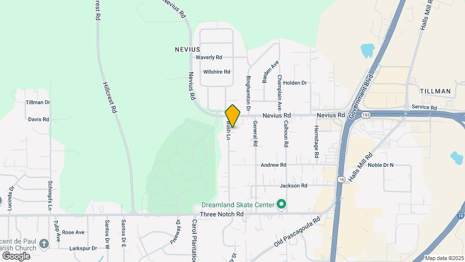 4601 Bush Ln Map and Location Details