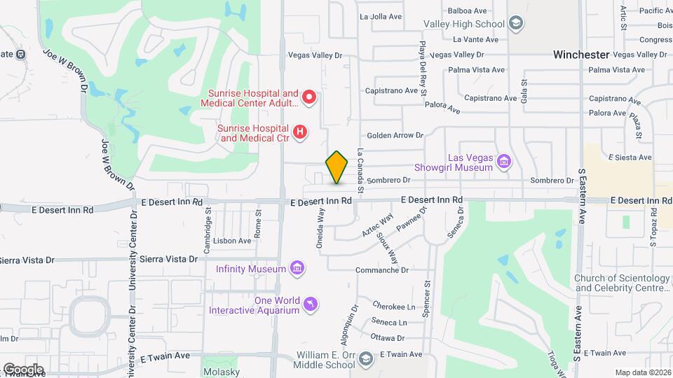 1409 Sombrero Dr, Unit B Map and Location Details