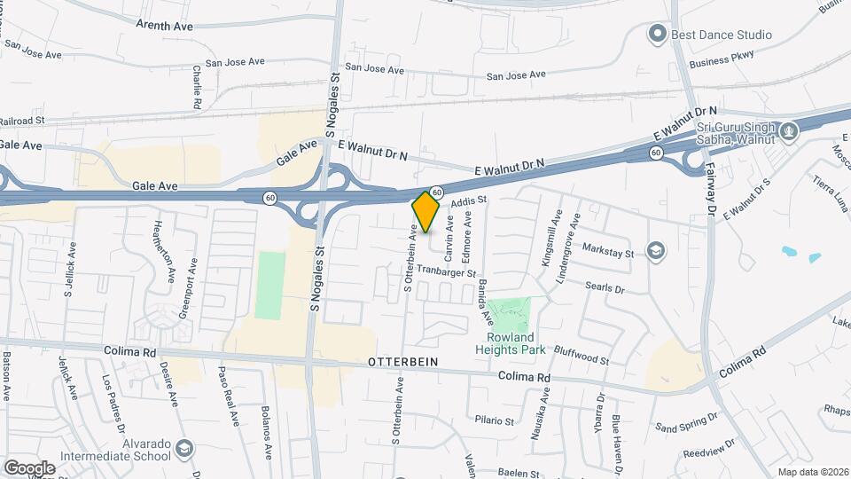 1343 Electra Ave Map and Location Details