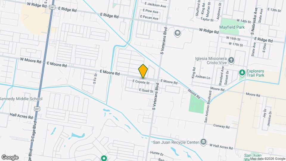 1503 E Coyote St Map and Location Details