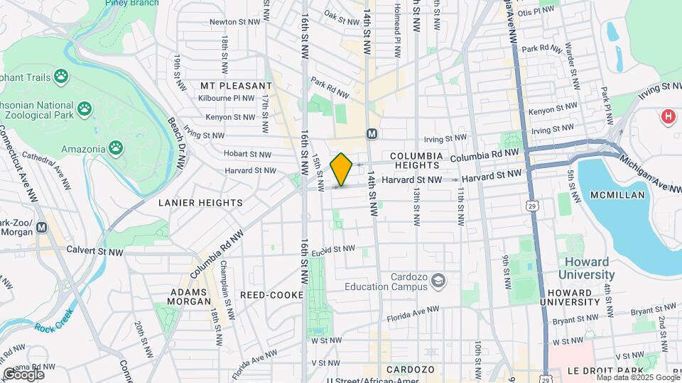 1450 Harvard St NW Map and Location Details