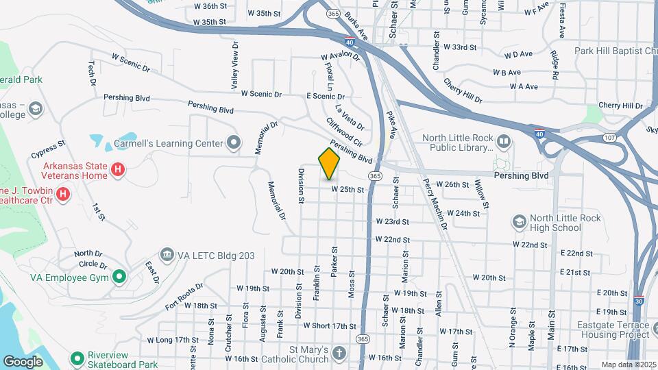 1211 W 25th St Map and Location Details