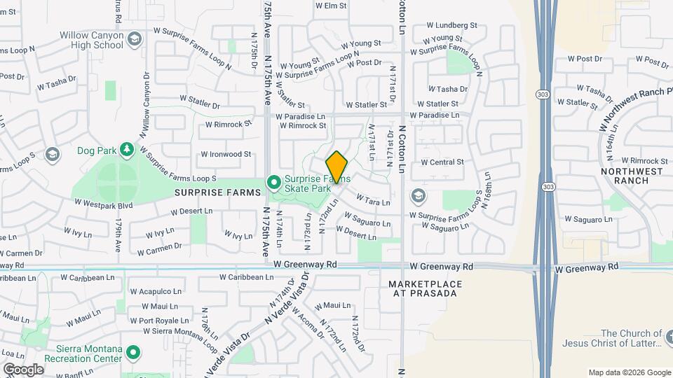 15804 N 172nd Ln Map and Location Details