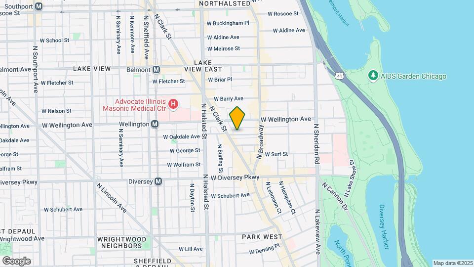 658 W Oakdale Ave, Unit 1C Map and Location Details