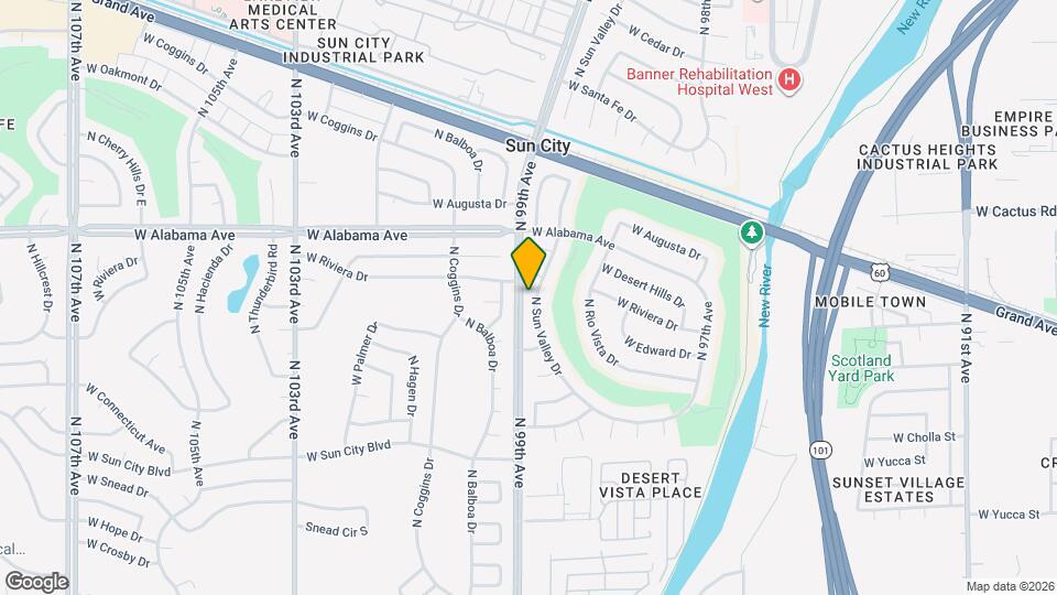 11838 N Sun Valley Dr Map and Location Details