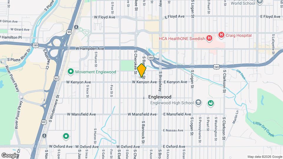 3681 S Bannock St Map and Location Details