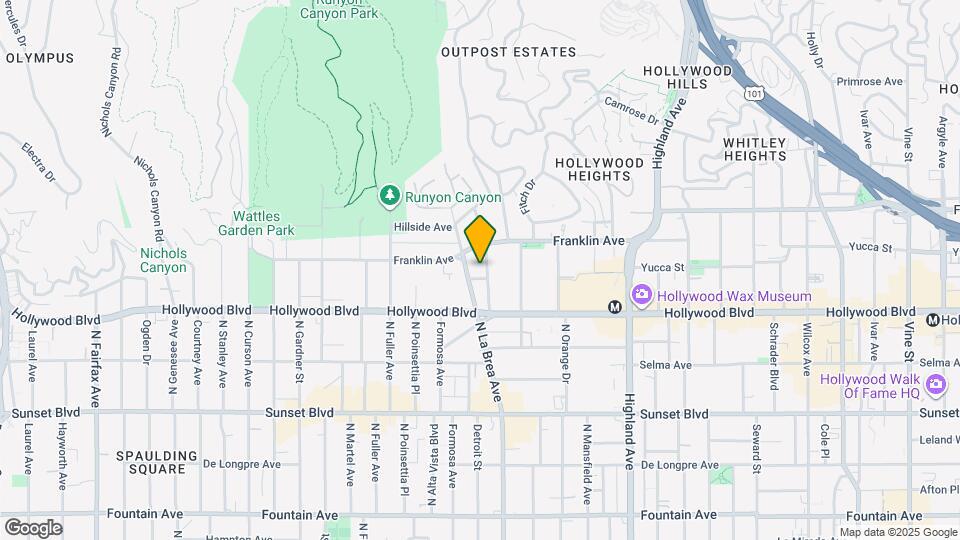 1755 El Cerrito Pl Map and Location Details