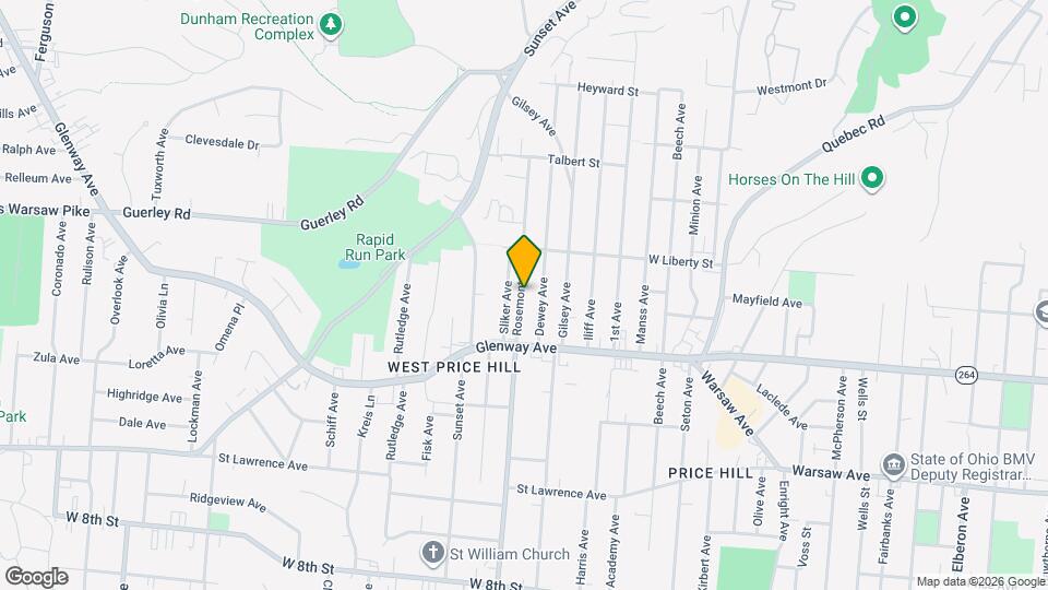 1240 Rosemont Ave Map and Location Details