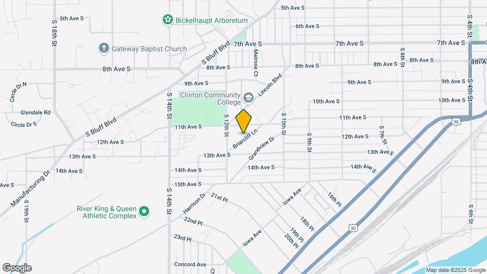 1136 Briarcliff Ln Map and Location Details