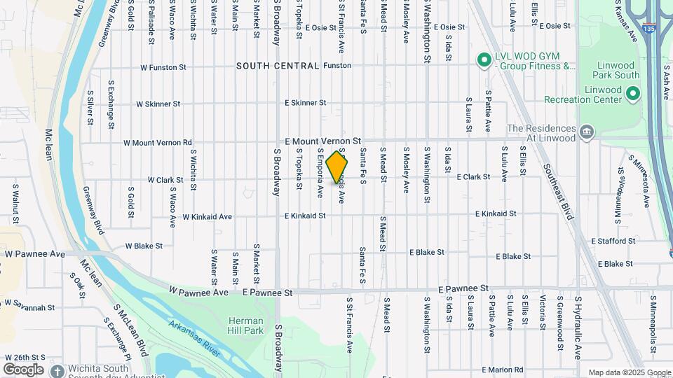 2117 S St Francis Ave Map and Location Details