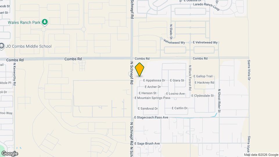 3570 E Appaloosa Dr Map and Location Details