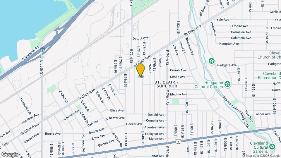 1026 E 74th St Map and Location Details