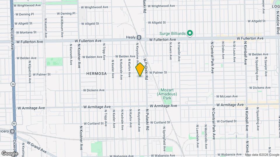 2143 N Keystone Ave, Unit 2 Map and Location Details