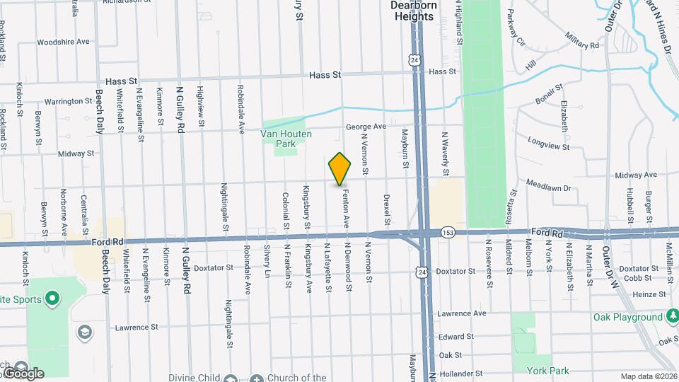 5731 Fenton St Map and Location Details