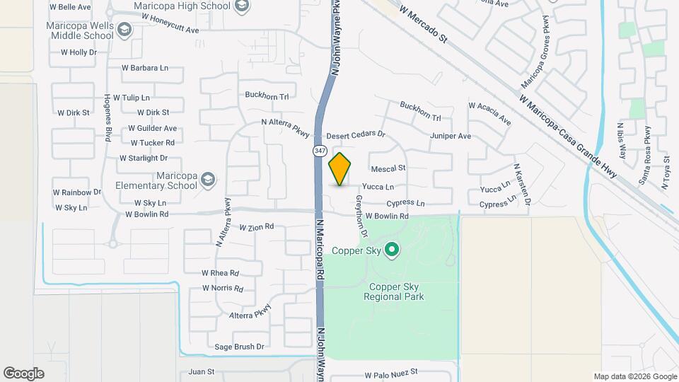 44577 Yucca Ln Map and Location Details