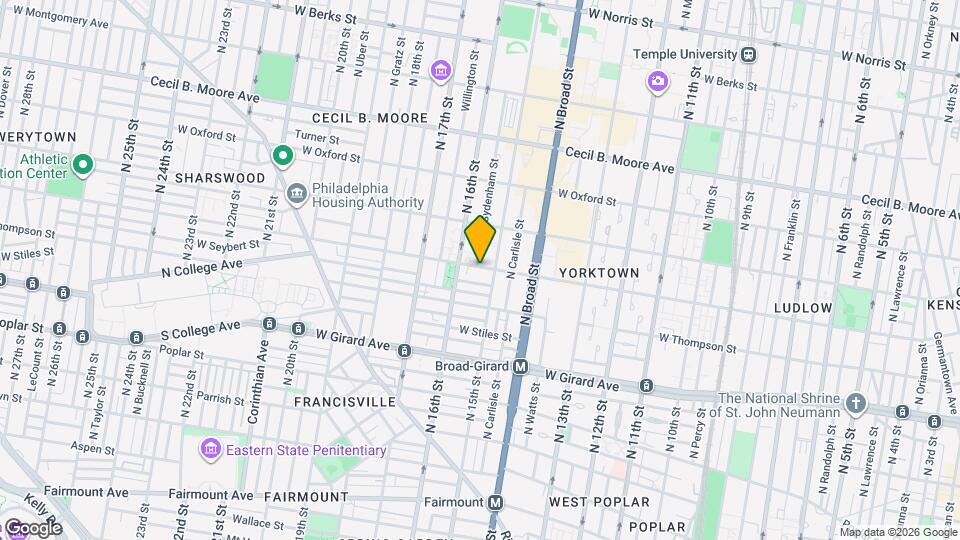 1514 W Master St Mapa y Detalles de la Ubicación
