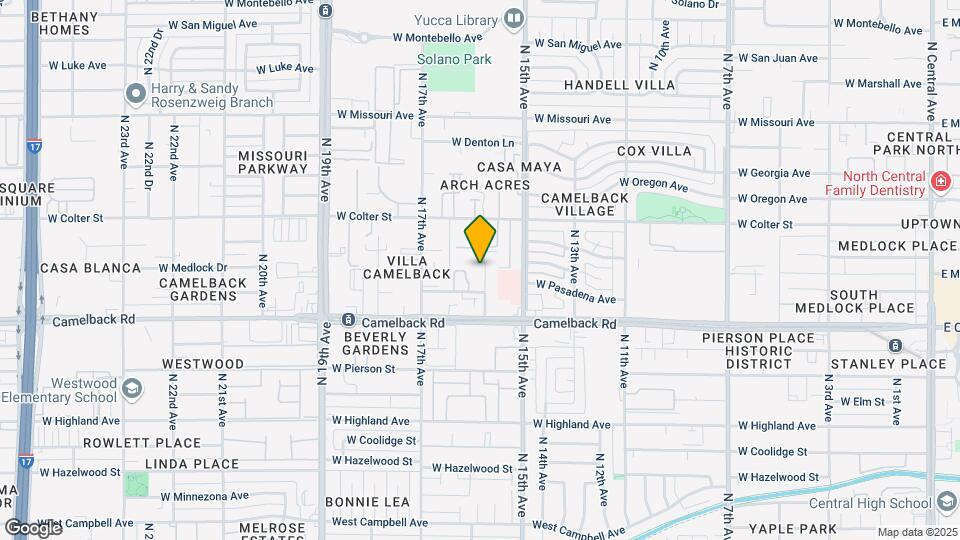1612 W Medlock Dr Map and Location Details