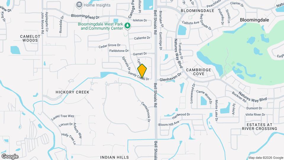 631 Sandy Creek Dr Map and Location Details