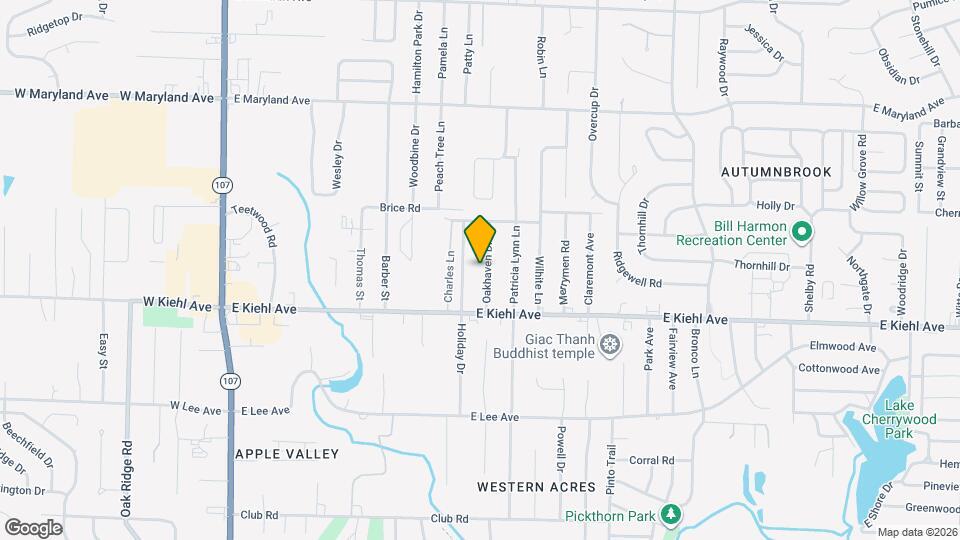 8707 Oakhaven Dr Mapa y Detalles de la Ubicación