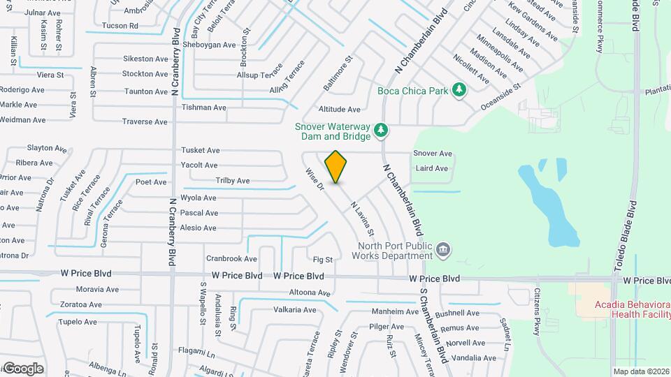 1599 N Lavina St Map and Location Details