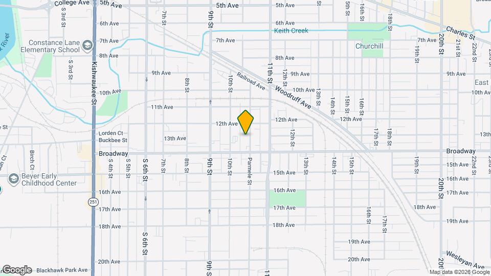 1325 Parmele St Map and Location Details