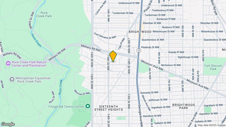 1369 Nicholson St NW Map and Location Details