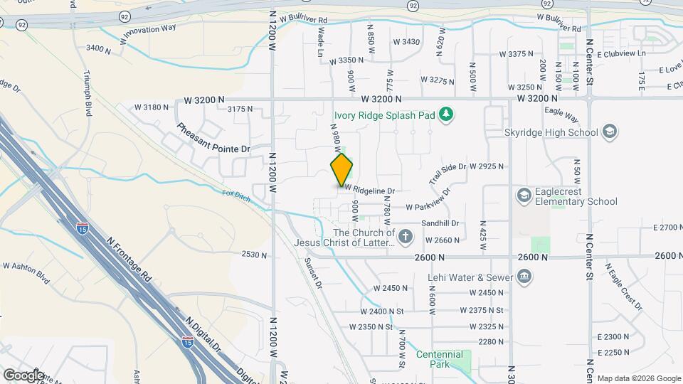 952 W 2840 N Map and Location Details