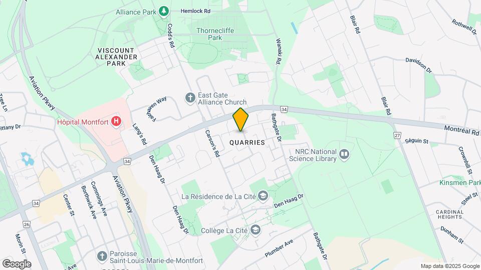 628 Hochelaga St Map and Location Details