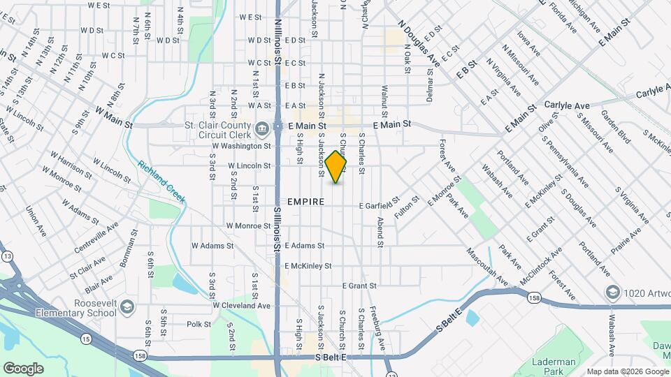 229 S Church St Map and Location Details