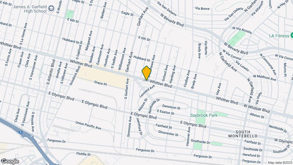 5860 Whittier Blvd Map and Location Details
