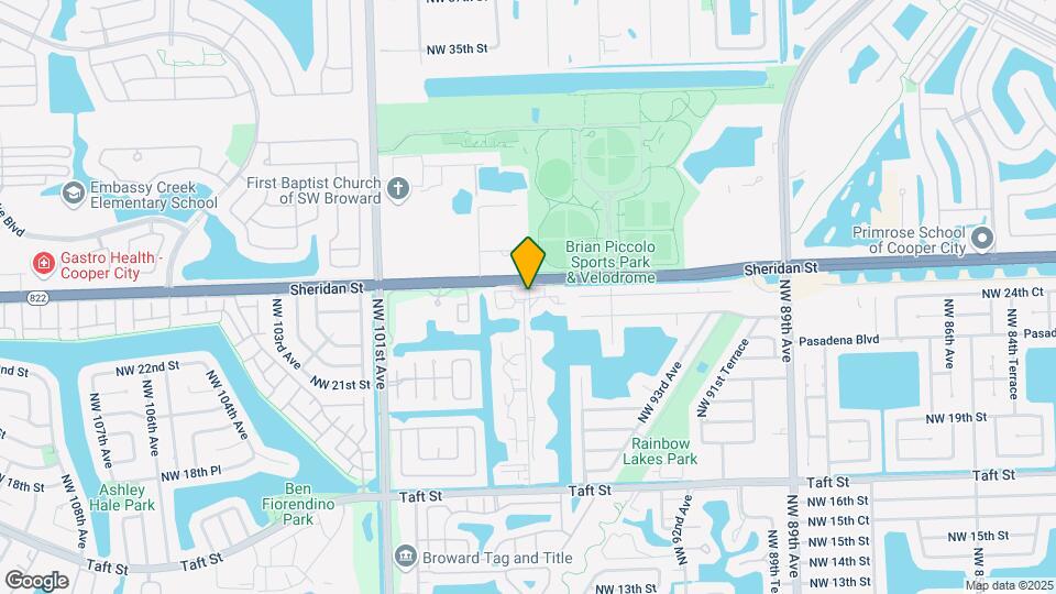 2421 NW 96th Terrace Map and Location Details