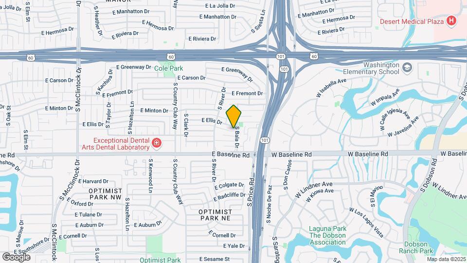 1634 E Dunbar Dr Mapa y Detalles de la Ubicación