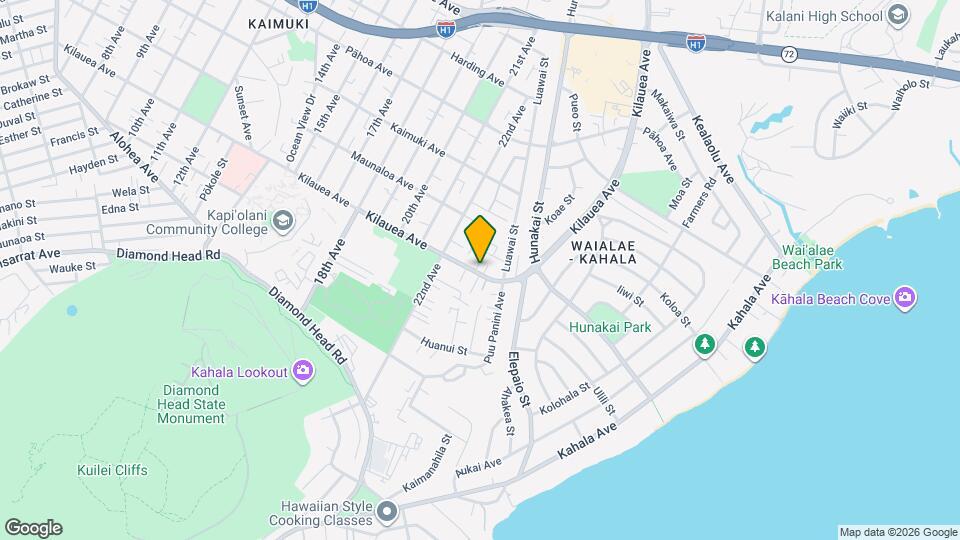4186 Kilauea Ave Map and Location Details
