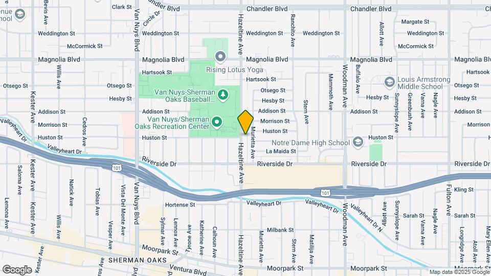 4860 Hazeltine Ave Mapa y Detalles de la Ubicación