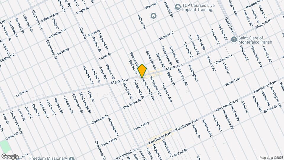1463 Beaconsfield Ave, Unit 2S Map and Location Details
